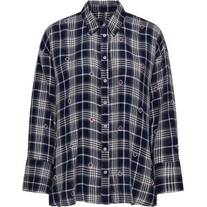 Only - Blouse - Naval Academy/Cloud Dancer - Lange Mouwen