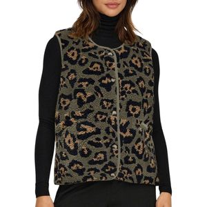 Only - Onlbaby Life Teddy - Gilet - Kalamata/Leopard - Dames