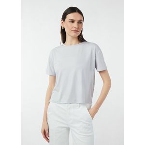 comma - T-shirt - Cropped Jersey - Ronde Hals - Korte Mouwen