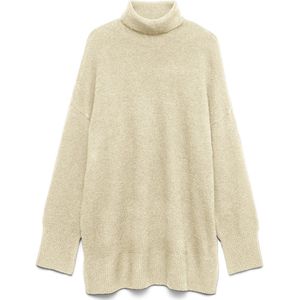 Vero Moda - Vmaquarius Ls Rollneck - Trui - Birch/w. Melange - Dames