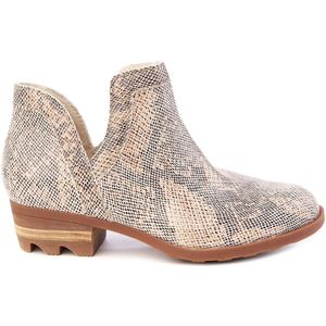 Sorel - Lolla Cut-Out - Enkellaarsjes - Snake Print - Echt Leer