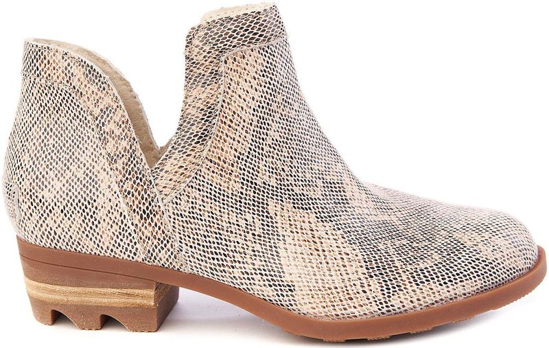 Sorel - Lolla Cut-Out - Enkellaarsjes - Snake Print - Echt Leer