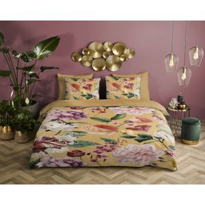 Descanso Sarenza - Dekbedovertrek - Tweepersoons - 200x200/220 cm - Oker