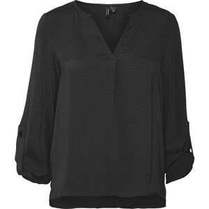 Blouse - V-Hals - 3/4 Mouwen - Normale Lengte - Regular Fit