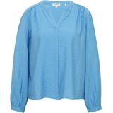 s.Oliver - Blouseshirt - Azuur - Lange Mouw - Normale Pasvorm