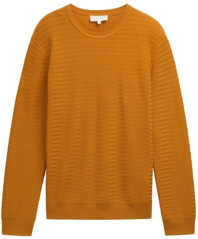 TOM TAILOR Pull - Bruin - Katoen - Regular Fit