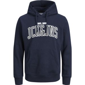 Jack & Jones Plus JJCEMB Sweat Hood PLS - Heren Trui - Hoodie - Logoborduring