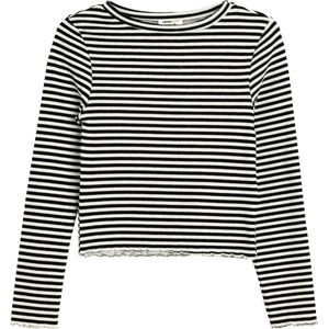 Koton - Shirt - Zwart/Wit - Lange Mouw - Gestreept