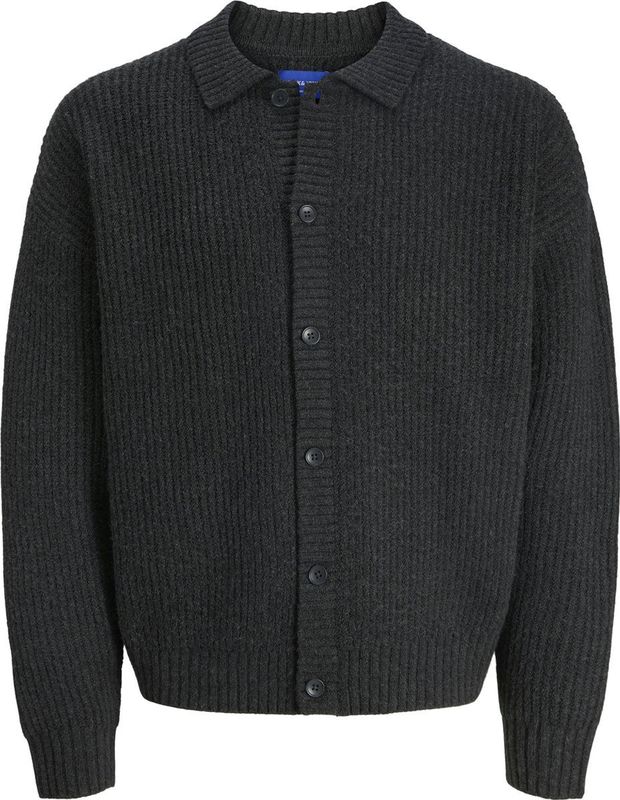 Jack & Jones - Joryork Knit Cardigan - Vest - Dark Grey Melange