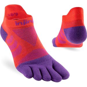 Injinji - Ultra Run No Show - Dames Sportsokken - Rood - 401111