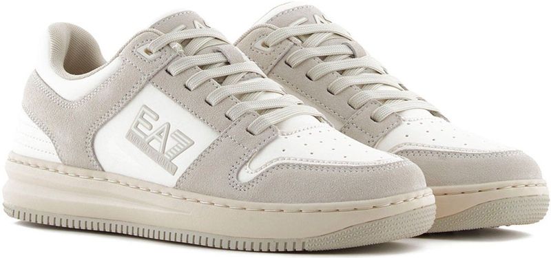 Emporio Armani - EA7 - Sportschoenen - Wit - Leer