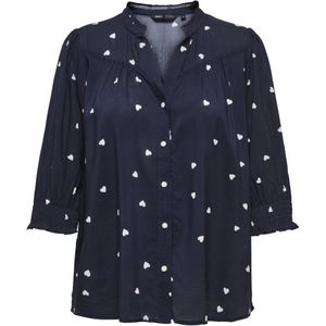 Only Blouse Onlraya 3/4 Shirt Wvn Noos 15332997 Night Sky/cd Hearts Dames Maat - XS