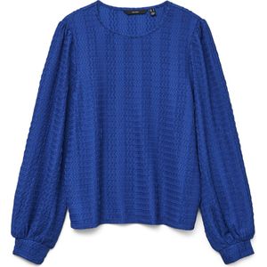 Vero Moda - Vmjasmin Ls O-neck Top Jrs Ga 10333293 - T-shirt - Surf The Web - Dames