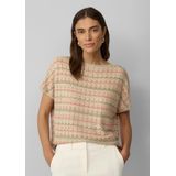 s.Oliver BLACK LABEL - Tricottop - Meerkleurig - Loose Fit - Visgraatpatroon