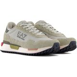 EA7 - 7X000380_AF19175 - Leren Sneakers - Zwart - Plat - Veters - Casual