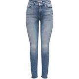 ONLY - ONLBLUSH MID SK ANK RW DNM REA158 - Skinny Fit Jeans - Mid Waist - Enkel Lengte