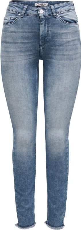 ONLY - ONLBLUSH MID SK ANK RW DNM REA158 - Skinny Fit Jeans - Mid Waist - Enkel Lengte