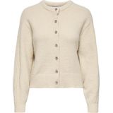 Jacqueline de Yong Vest Jdygwen L/s O-neck Raglan Cardigan 15361170 Sandshell Dames Maat - S