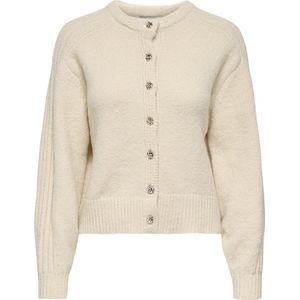 Jacqueline de Yong Vest Jdygwen L/s O-neck Raglan Cardigan 15361170 Sandshell Dames Maat - S