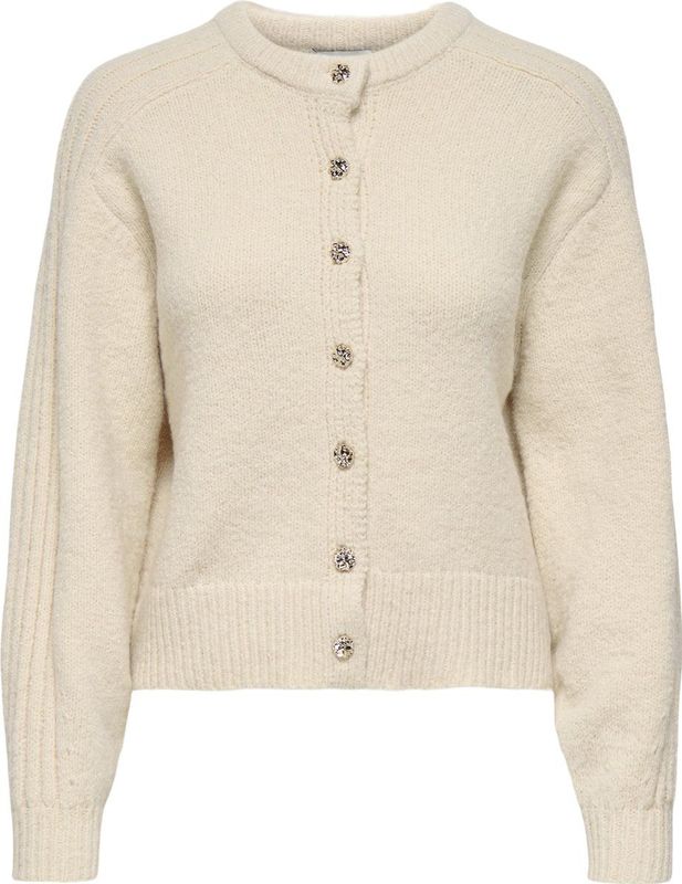 Jacqueline de Yong Vest Jdygwen L/s O-neck Raglan Cardigan 15361170 Sandshell Dames Maat - S