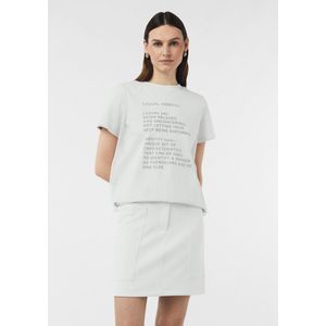 comma - Korte Jersey Rok - Casual - Met Opgestikte Zakken