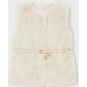 Mayoral - FUR VEST WITH BELT - Bodywarmer - Creme