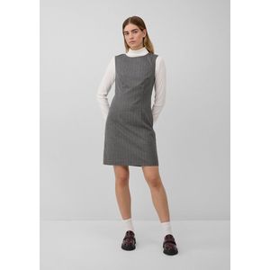 s.Oliver - Kokerjurk - Grijs Gemêleerd/Wit