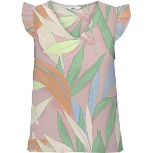 ONLY - ONLALMA LIFE VIS ELINA TOP AOP - Blouse - V-Hals - Korte Mouwen