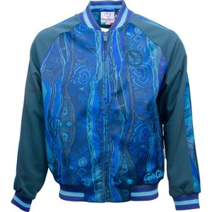 Carlo Colucci - Espro - Sweatvest - Turquoise / Donkergroen