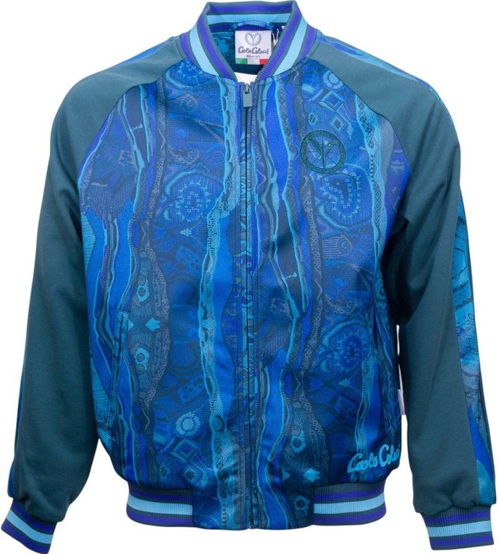 Carlo Colucci - Espro - Sweatvest - Turquoise / Donkergroen