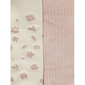 Vertbaudet - Set van 2 paar - Maillots - Gebloemd en Geribd - Voor Babymeisjes