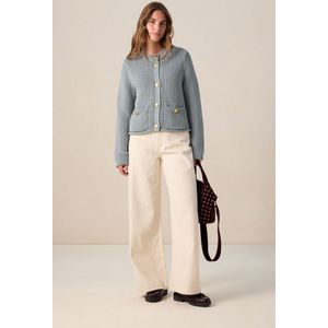 Sissy-Boy - Witte high waist wide leg jeans