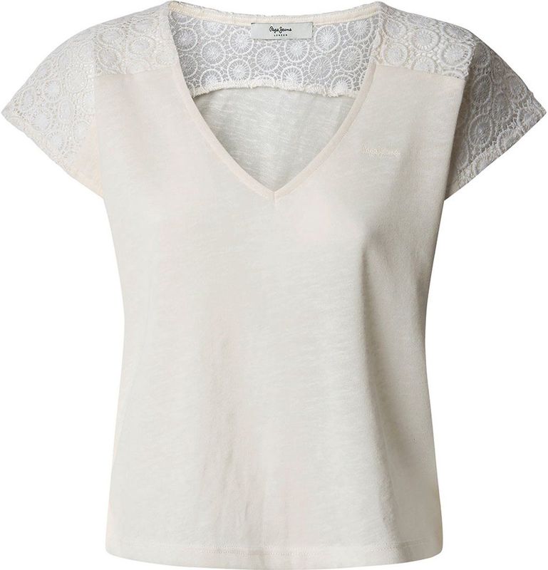 Pepe Jeans Shirt 'Vernetta'  wit