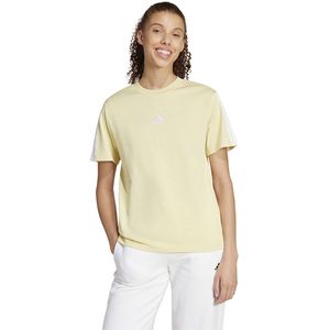 Adidas - Essentials 3 Stripes - T-shirt - Zwart - 100% Katoen