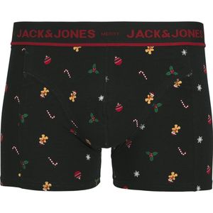 Jack & Jones heren giftbox 3P boxer & sokken mistletoe zwart & blauw