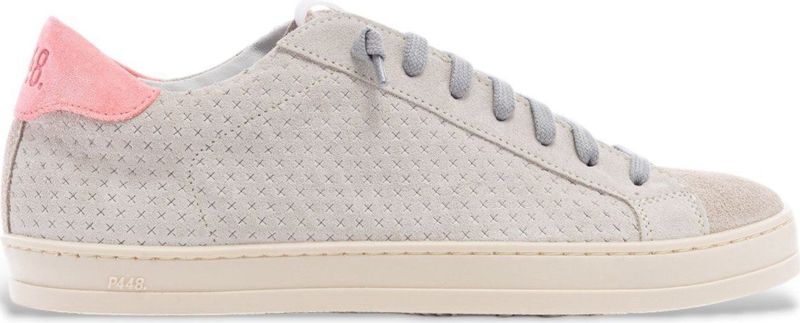 P448 - John Calypso - Sneakers - Beige - Suède - Casual