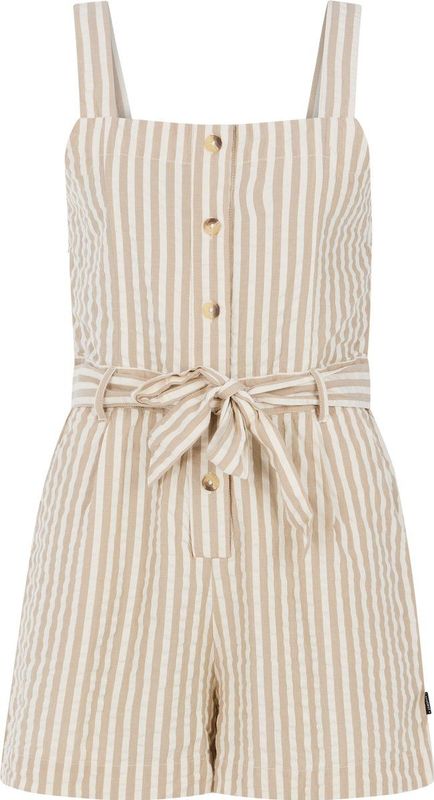 Protest Prtfelice – Playsuit Dames – Knoopsluiting – Ceintuur – Bamboobeige
