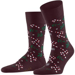 FALKE - Gift Blizzard - Gedessineerd Katoen Sokken - Rood