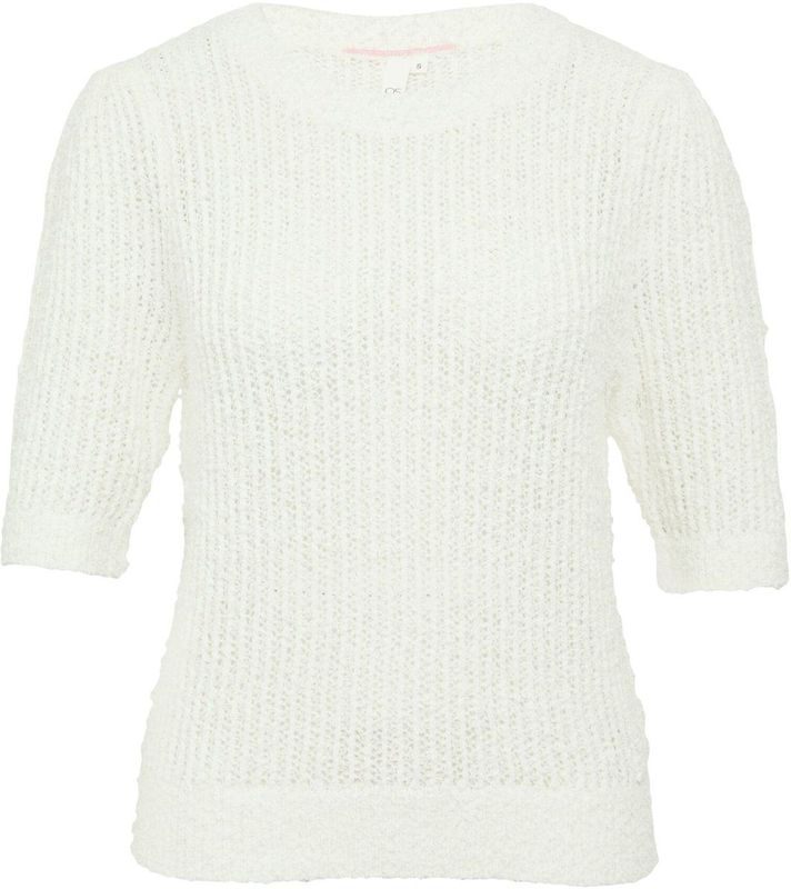 Trui - Korte Mouwen - Viscosemix - Ronde Hals - Normale Pasvorm