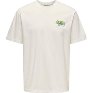 T-shirt - Motiefprint - Jersey - Ronde Hals - Losse Pasvorm - Kwartmouw