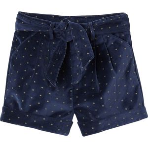 Meisjesshort - Aubergine - Glad Fluweel