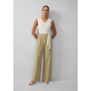 Jumpsuit - Elegant - Wijde Pijpen - V-halslijn - Met Franse Zakken