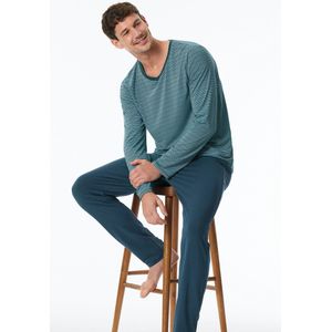 Schiesser - Long Life Soft - Lange Pyjama - V-hals - Heren