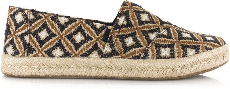 Toms - Alpargata Rope 2.0 - Espadrilles - Zwart - Textiel
