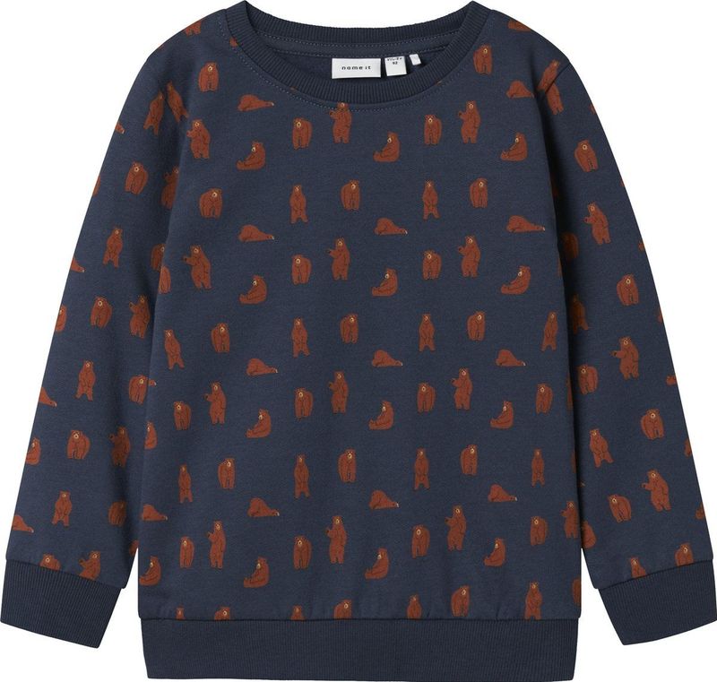 Sweatshirt - Regular Fit - All-over Print - Lange Mouwen - Ronde Hals