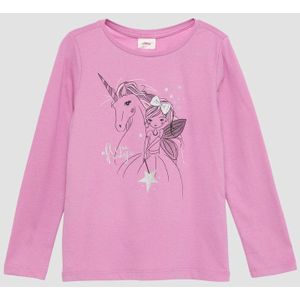 T-shirt - Kinderen - Lange Mouwen - Glitterprint
