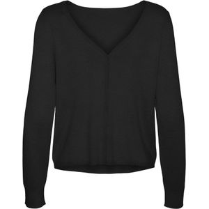 VERO MODA Gebreide damesjas, zwart, XL