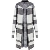 myMo ROCKS Gebreid vest ''  grijs / antraciet / wit