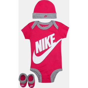 Nike - Futura Logo - Doos voor Babymeisjes - 3-delig - Zacht Katoen