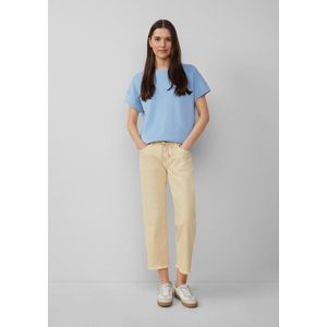 Jeans - Cropped - Blauw - Katoen - Relaxte Pasvorm